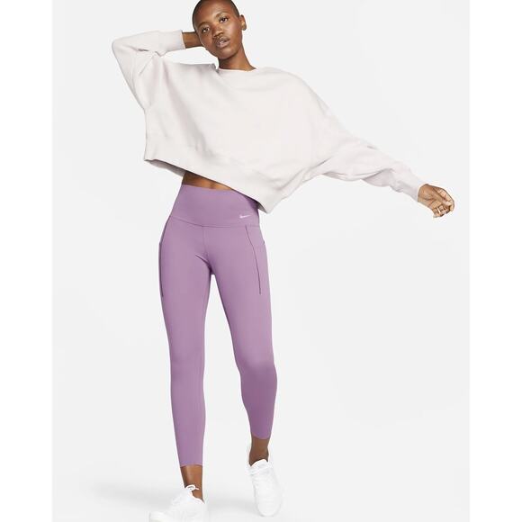 Nike Dri-FIT Universa Medium Support High-Rise 7/8 Leggings with Pockets, XL - Picture 3 of 10